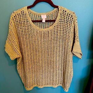Open knit top
